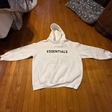  NEW Fear of God Essentials Hoodie SS22 (Light Oatmeal) (size L) 100% Authentic✅