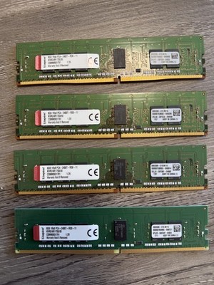 Kingston 32GB (4x8GB) DDR4 2400MHz ECC Registered Server RAM KVR24R17S8/8I