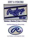 RAWLING2pcs Blue Patches Embroidered,iron ,sewing On Clothes