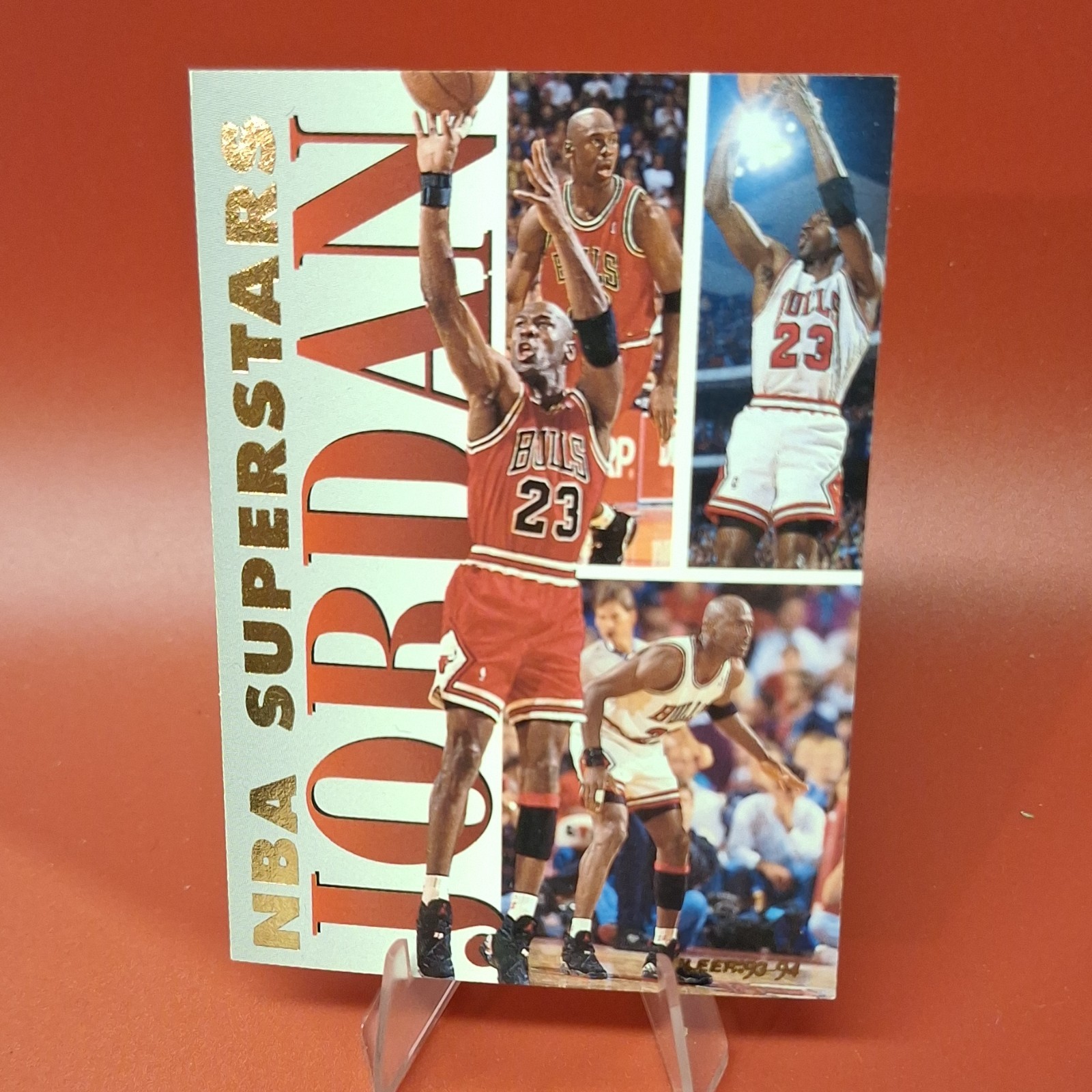 #87o Fleer 1993-94 NBA Superstars #7 Michael Jordan Chicago Bulls Basketball