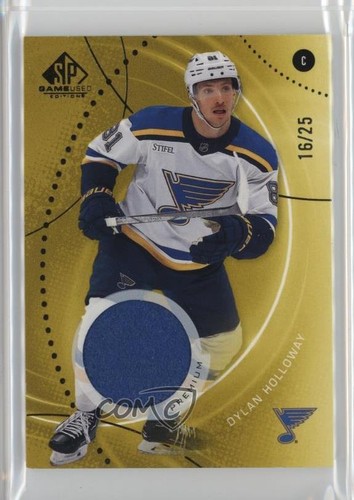 2025-26 Upper Deck SP Game Used Gold Premium Memorabilia /25 Dylan Holloway #5