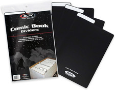 Separadores Comics 25 Piezas Plastico Polietileno Archivado Organizador Negro