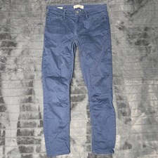 Calvin Klein Jeans Womens Size 2 Ankle Skinny Pants Slate Blue Stretch Mid Rise