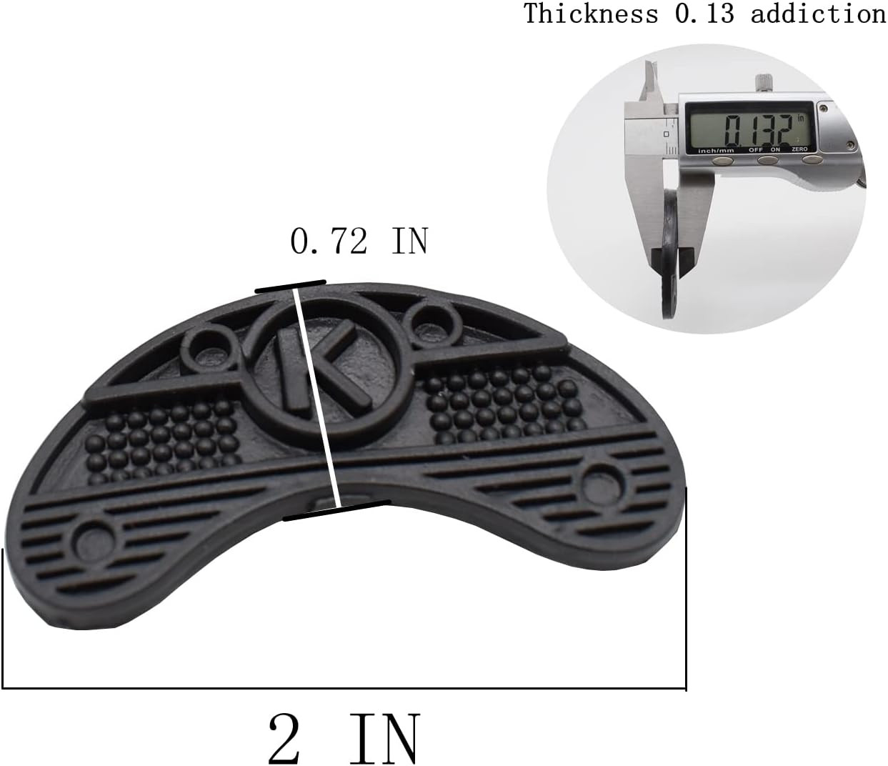 Heel Plates Shoe Heel Taps Sole Heel Repair Pad, Rubber Pads,40 PCS Black Aps Ti