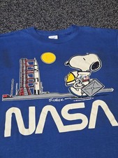 Vintage Snoopy NASA Shirt 80's Size Medium