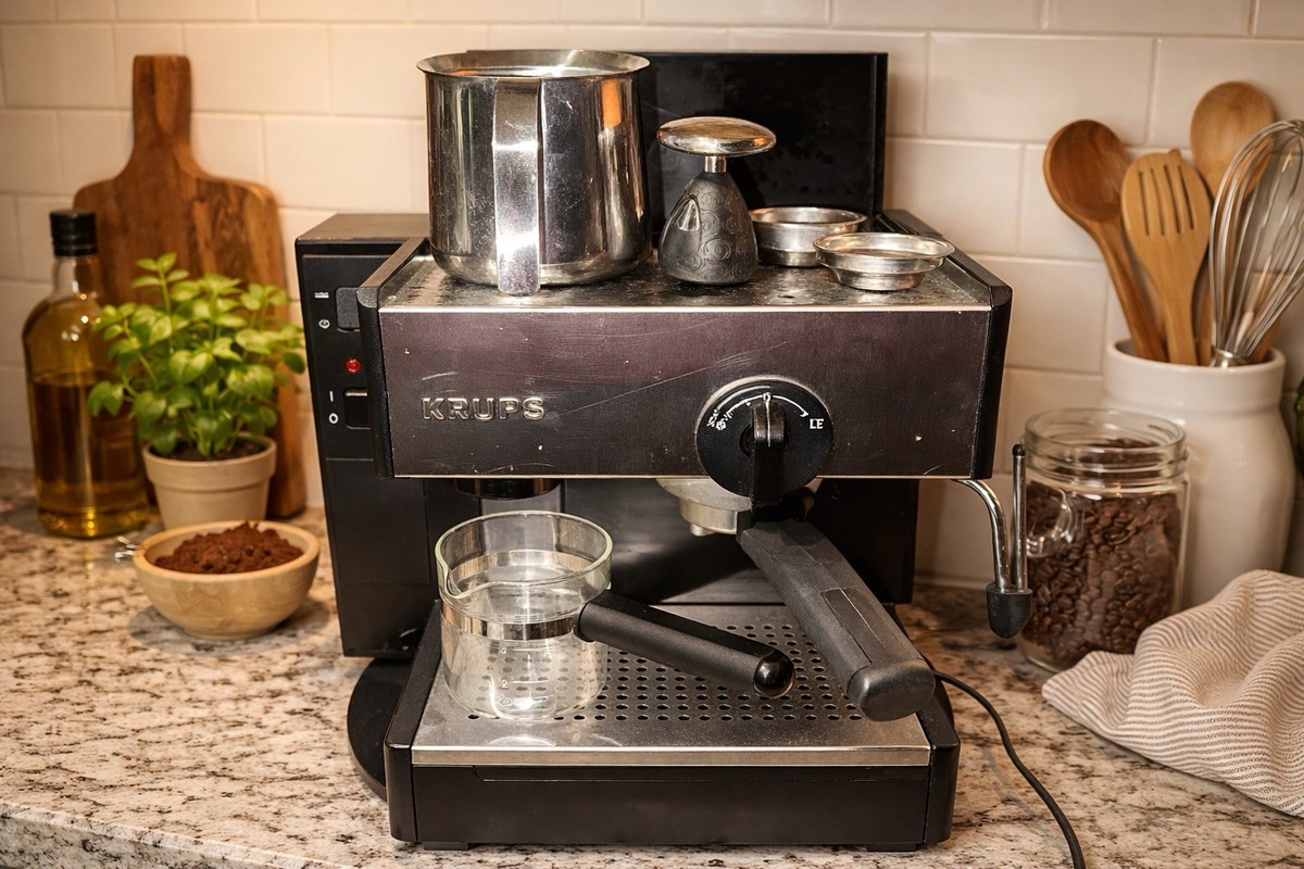 Krups Maximo 863 Espresso Machine Semi Commercial w/ Steam Wand