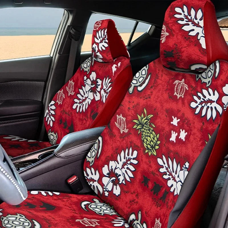 For Chevy C1500 Suburban 99 Hawaiian 1st Row Turtle Beach Red Custom Seat Covers Foto 2 de 4