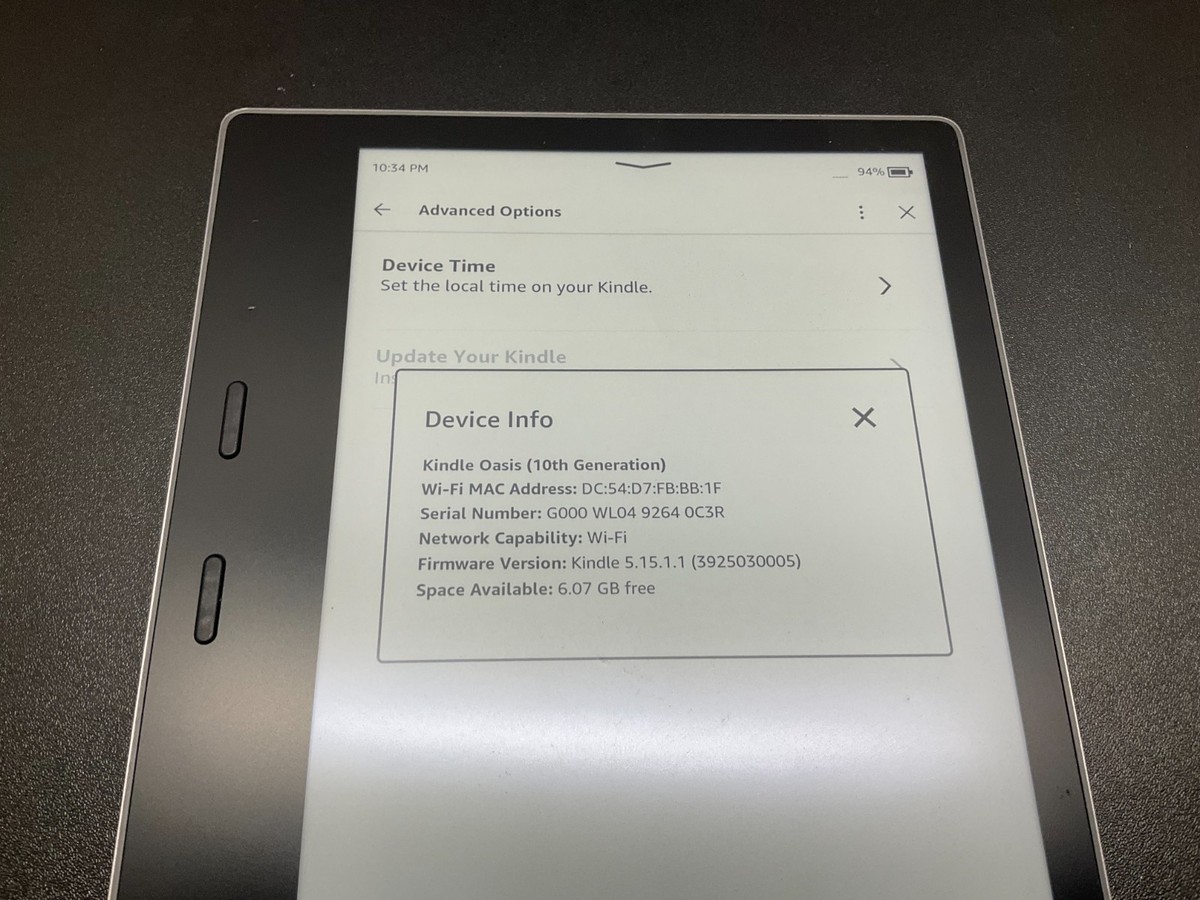 Amazon Kindle Oasis S8IN4O (10th Gen) 7-inch 8GB Wi-Fi | eBay