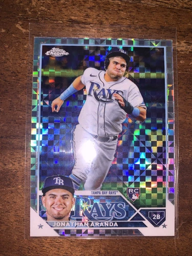 2023 Topps Chrome X-Fractor Refractor Rookie Jonathan Aranda Rays
