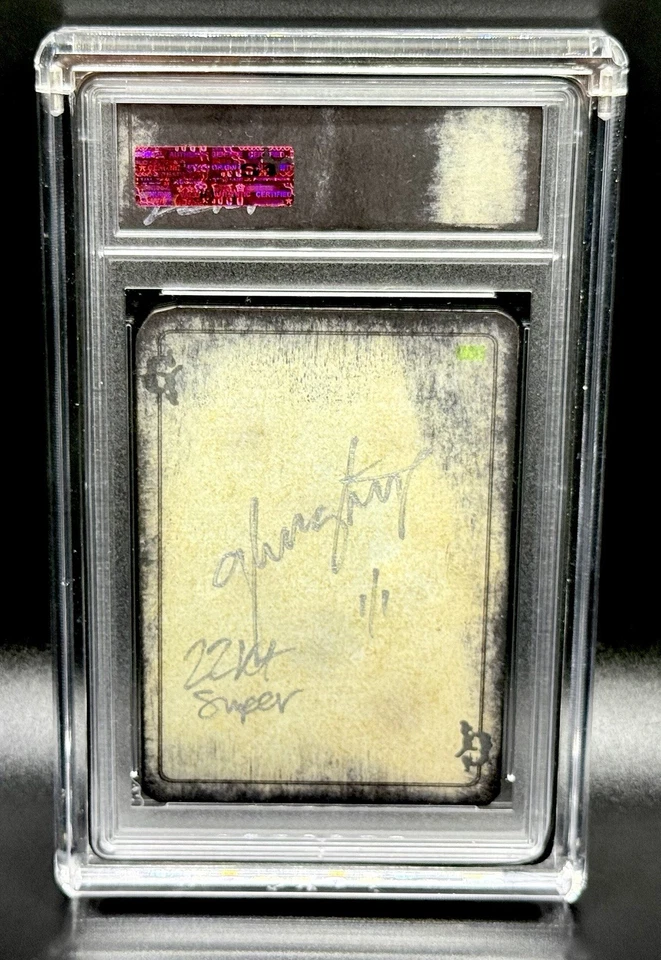 Ayrton Senna Glu3trap F1 McLaren Deck of Heroes 24KT Gold Superfractor 1/1 Art Foto 3 de 3