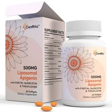Liposomal apigenin 500mg Softgels - Optimal Apigenin with Fisetin, Quercetin ...