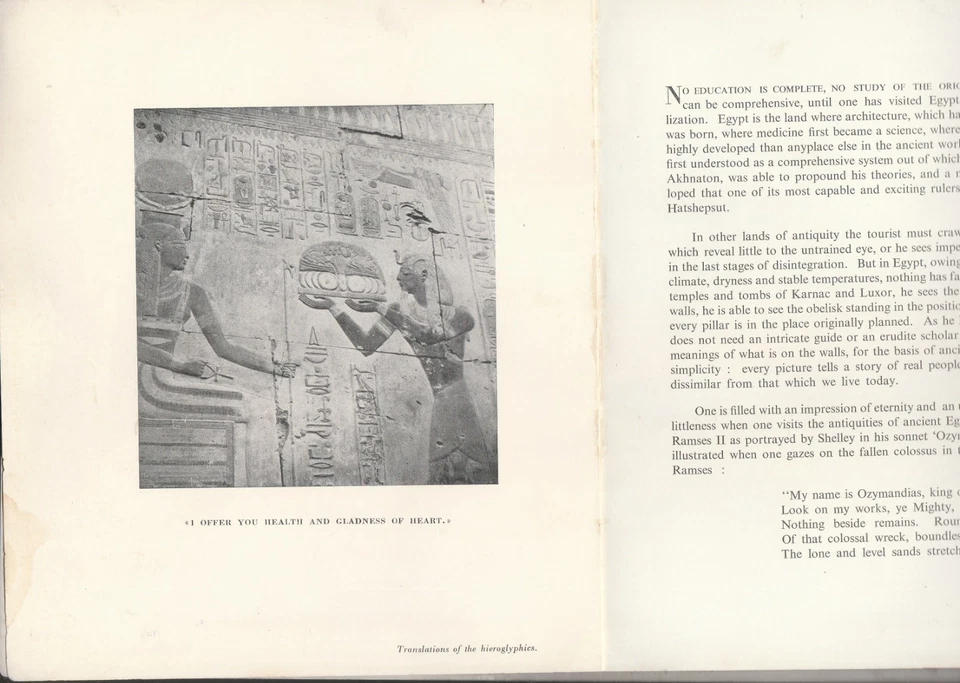 EGYPT Old Rare Booklet Shows ancient Egyptian civilization EGYPT 1954 - Image 2 of 4