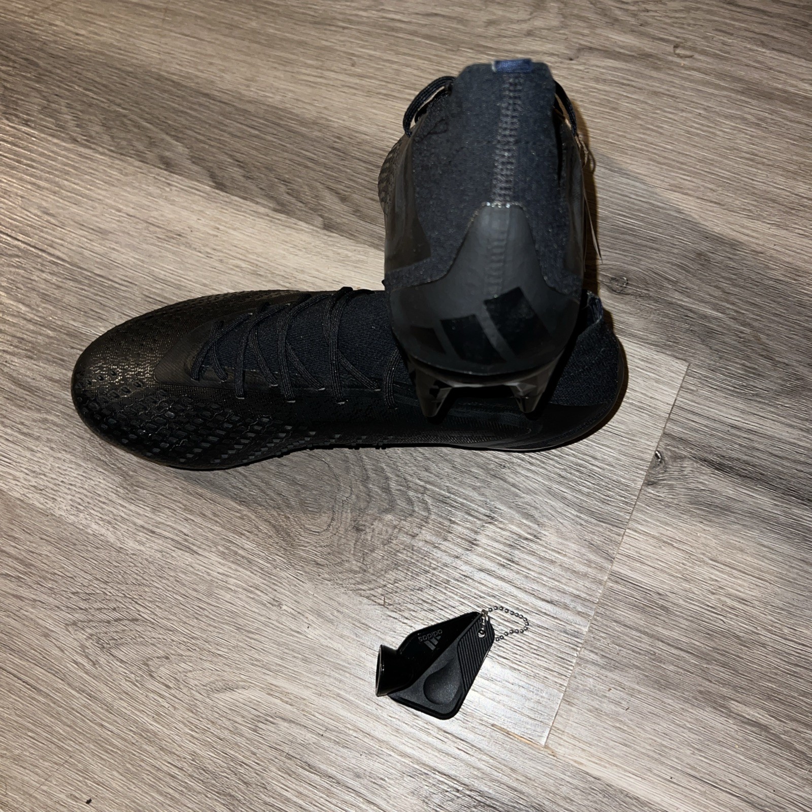 Adidas Predator Accuracy.1 SG Soccer Cleats GW4581 Black Night Strike Men Sz 11