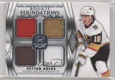 2020-21 Upper Deck The Cup Foundations Quad Jersey 42/99 Peyton Krebs #F-PK 11cu