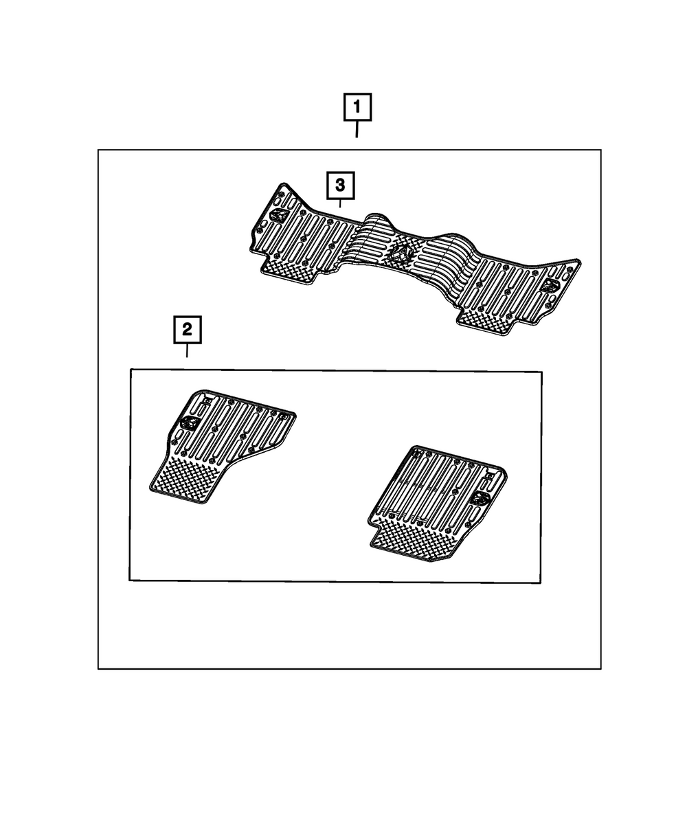 Genuine Mopar Floor Mat Kit 7GU331C5AC