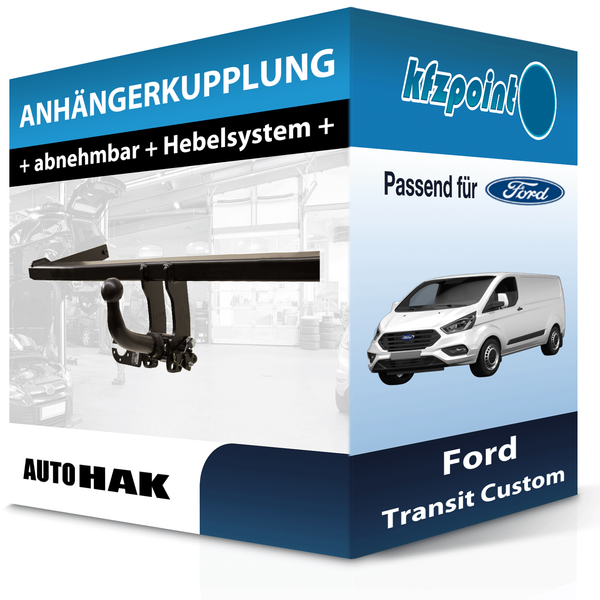 für Ford Transit Custom 09.2012-05.2016 Auto HAK AnhäNgerkupplung Abnehmbar Neu-image