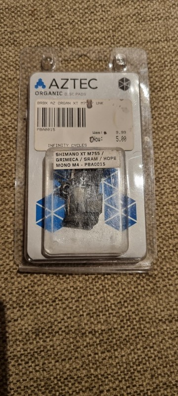 Aztec PBA0015 Disc Brake Pads Shimano XT M755 Grimeca SRAM Hope Mono M4