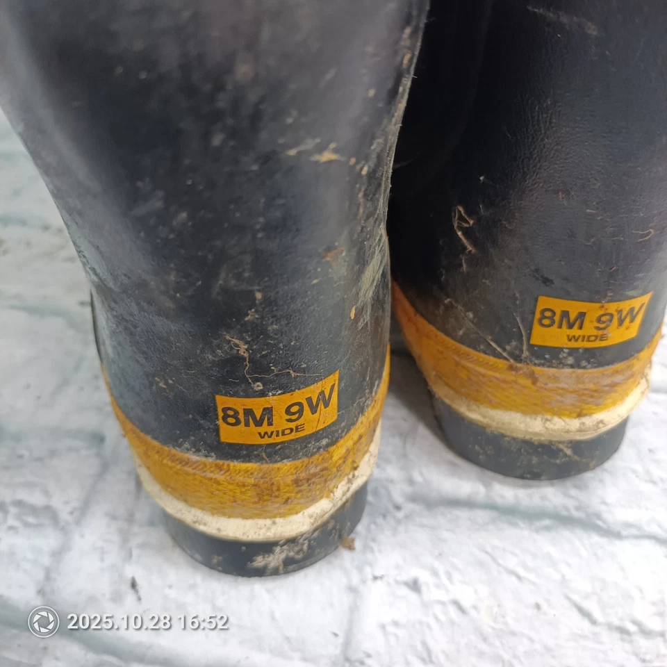 Servus Vintage Firefighter Fireman 3/4 Hip Boots Waders Turnout Boots Size 8 s13 - Image 4 of 4