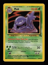 Muk 28/62 Unlimited Rare Fossil Pokemon Cards