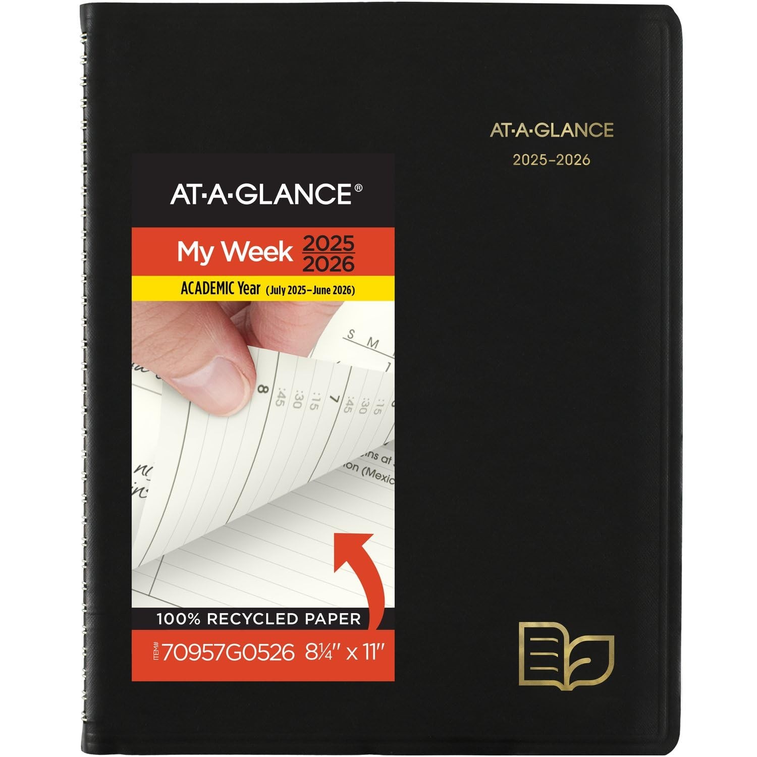 2025-2026 Academic Planner with Weekly & Monthly Views, Quarter-Hourly Scheduling-image