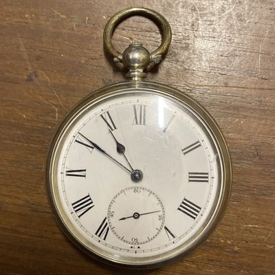Antique David Perret & Fils Fine Silver Pocket Watch