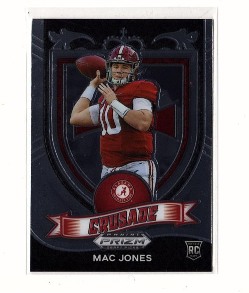 Mac Jones RC 2021 Panini Prizm Draft Picks #170 Crusade