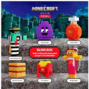 A Minecraft Movie Toy McDonald’s Zombie Hamburglar + Card Sealed Unused Code