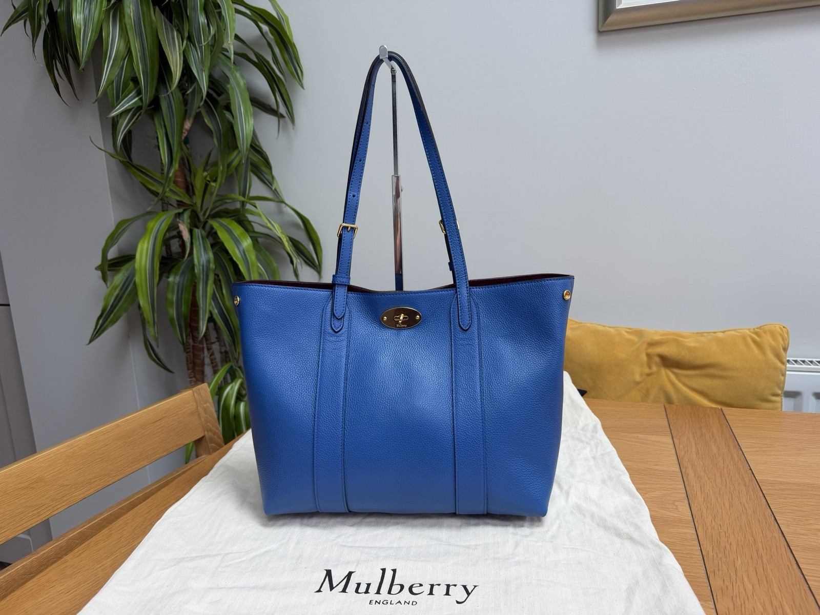 MULBERRY Bayswater small classic grain leather tote bag.
