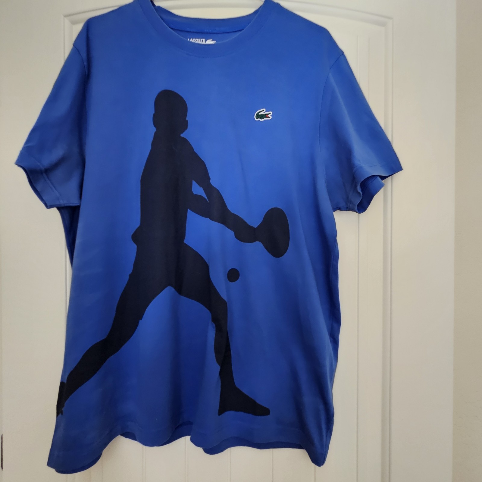 Lacoste Sport x Novak Djokovic Colab Men's Tennis Graphic Tee Shirt