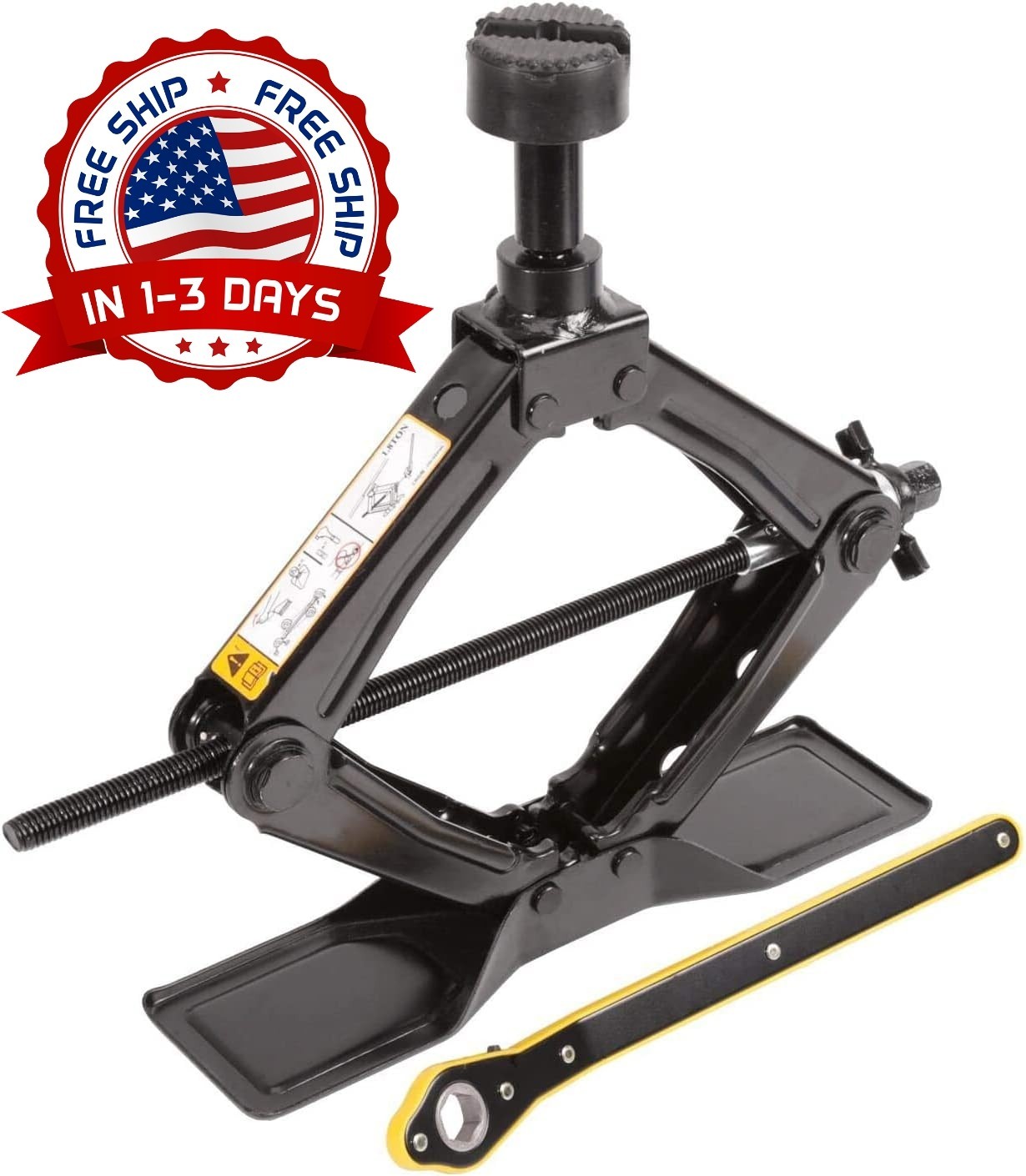 Gato De Tijera De Acero Para Coche Para Reparacion De Autos 1.8 Ton Portátil NEW