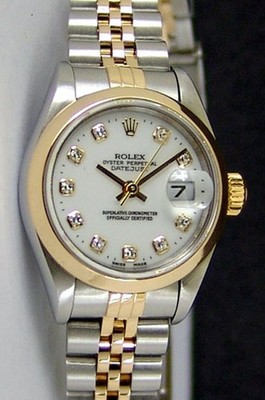 Rolex Lady-Datejust 26, 79163, Steel & Yellow Gold, White Diamond Dial, Jubil...