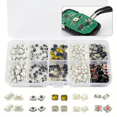 250 PCS Car Values Tactile Push Button Switch Micro Momentary Tactile