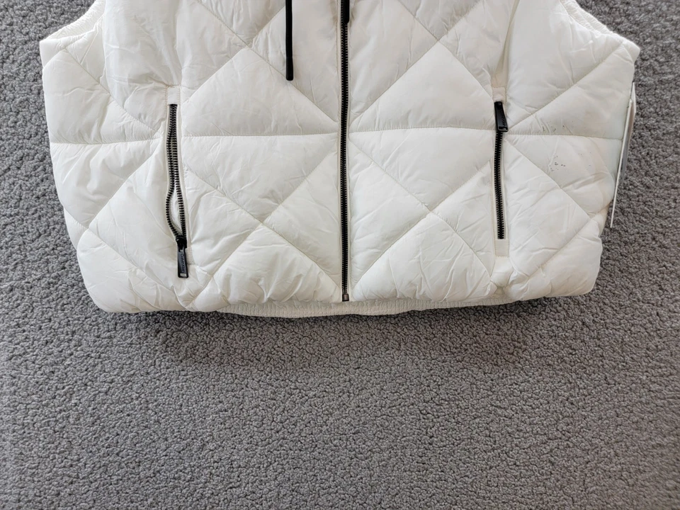 Chaleco acolchado con capucha Calvin Klein Performance para mujer XL cierre de cremallera en la nube ~ Foto 4 de 4