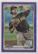 2020 Bowman Chrome Prospects Mega Box Purple Mojo Refractor Joey Cantillo fo7