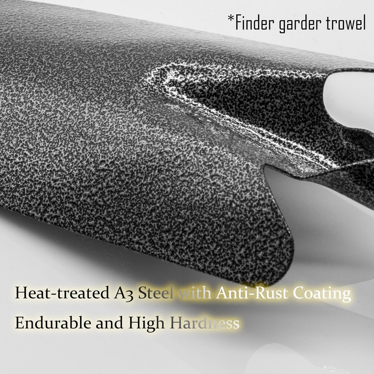 Garden Hand Rake, Steel Garden Cultivator Tools Portable Black and Orange Small