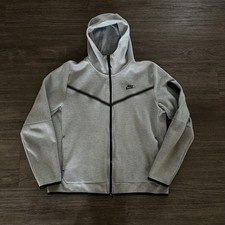 Nike Sportswear Men's Tech Fleece Full-Zip Hoodie, Size L - Black/Gray