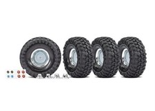 Pneumatico TRAXXAS su cerchio cromato CANYON Trail 4.6x1.9 (4) / TRX8166X