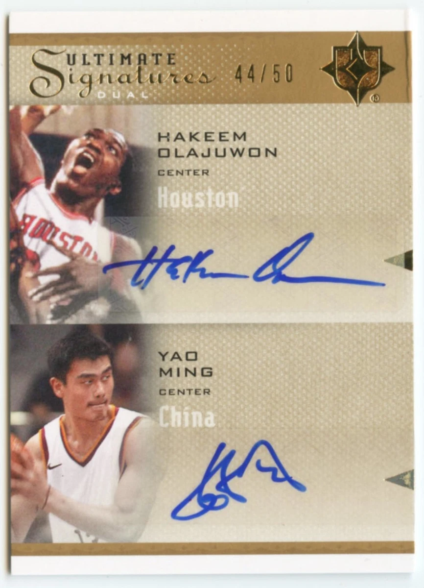 Hakeem Olajuwon Autograph Basketball Cards for sale | eBay