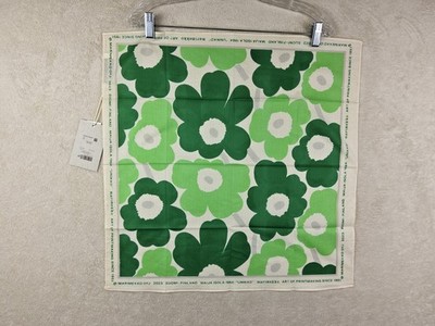 Marimekko Kioski Astrilli Unikko Floral Organic Cotton Scarf Bandana