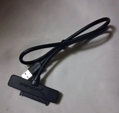 SABRENT USB 3.0 to 2.5  SATA Adapter Cable Hard Drive Type-A, Black