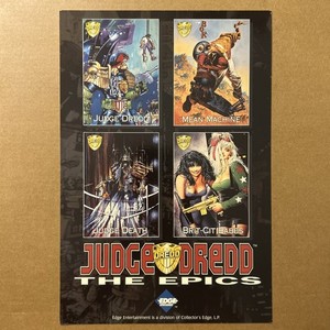 1995 Edge Entertainment Judge Dredd: The Epics Promo Sheet Promo Sheet