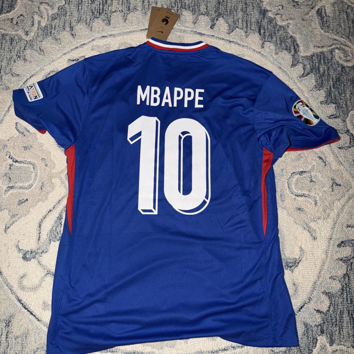 Nike France National Team Soccer Jersey Mbappe #10 Blue XL NWT | eBay