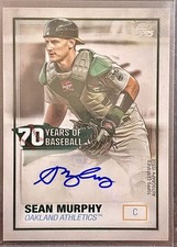 Sean Murphy 2021 TOPPS SERIES 1 70 YEARS OF BASEBALL AUTO #70YA-SM ATHLETICS