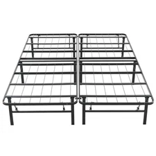 Hercules Folding Bed Frame, 14" Platform Mattress Foundation, Full (Open Box)