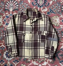 Vintage 1960s Wool Plaid Flannel