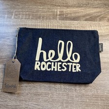 Cityscapes Collection Talented  hello Rochester  Makeup Denim Bag