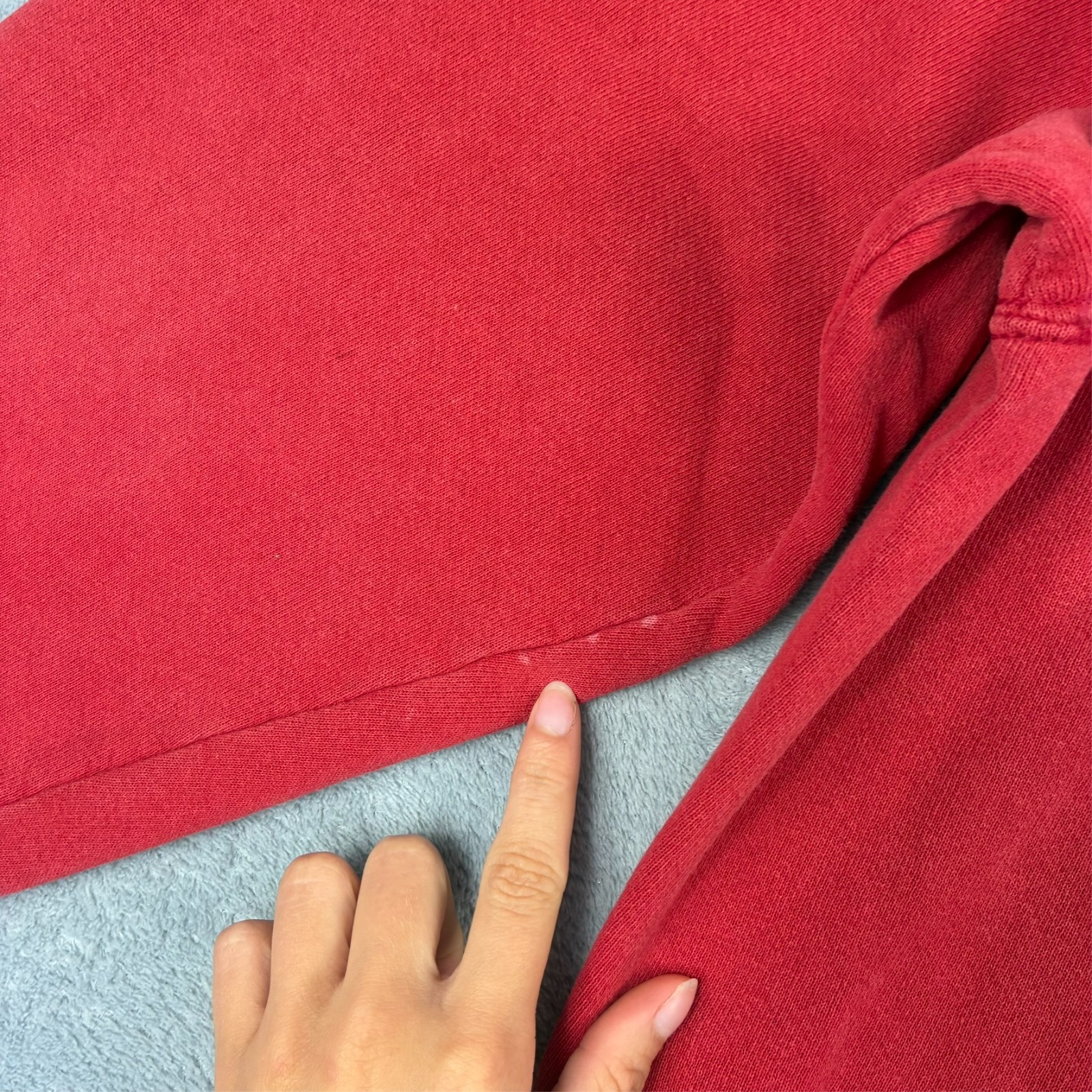 Vintage Nike 2000's Y2K Red Spellout Oversized Size Medium Pullover Sweatshirt image 7