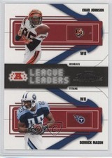 2004 Playoff Prestige League Leaders Chad Johnson Derrick Mason #LL-17 9bp