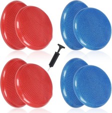8 Pcs Glitter Wiggle Inflated Seat Cushion Red Blue School Classroom Sensory