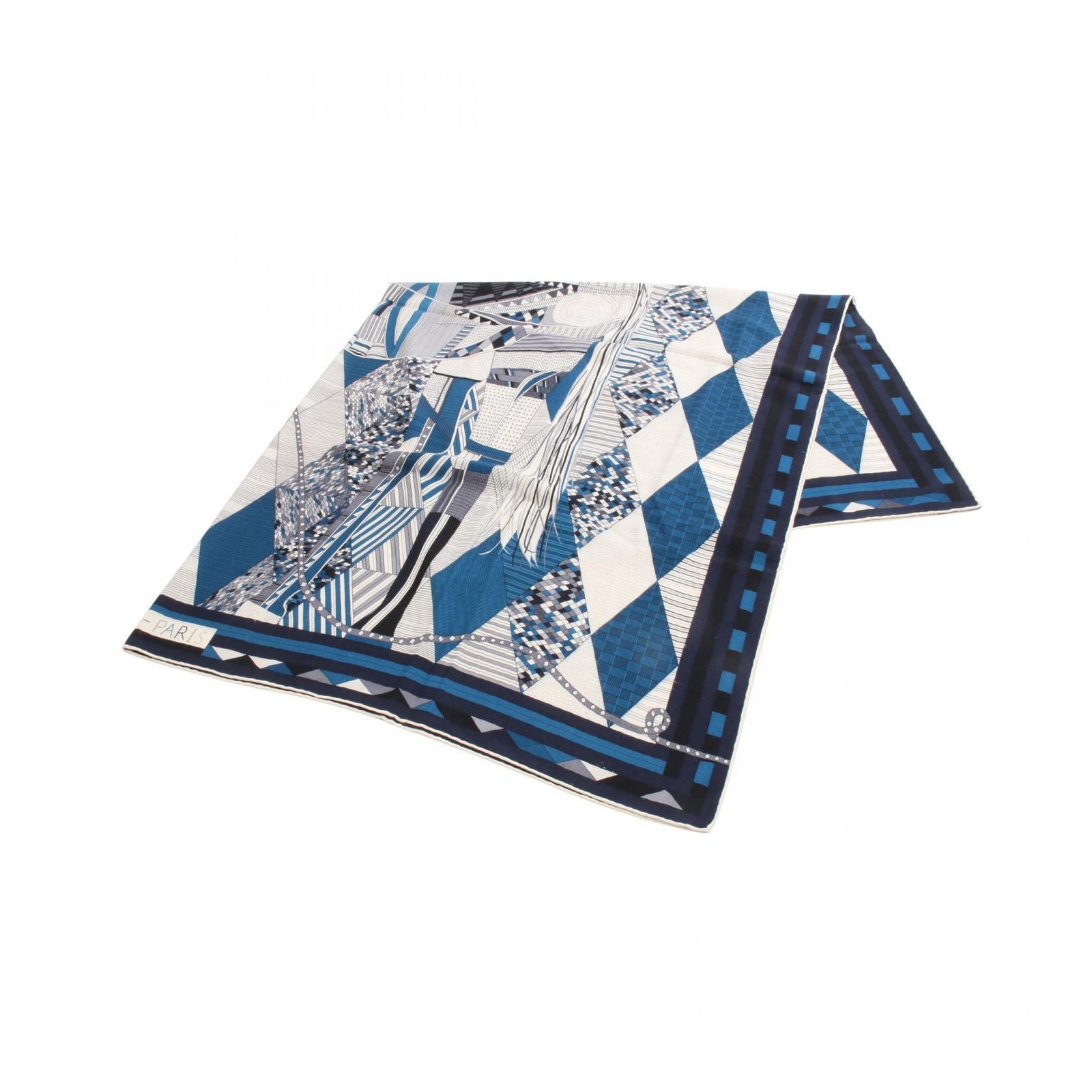 HERMES Carre Geant 140 PATCHWORK HORSE Scarf wrap… - image 1